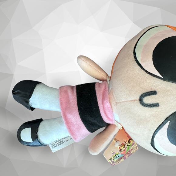 Lot Of 2 POWER PUFF GIRLS STUFFED PLUSH DOLL BLOSSOM - BUBBLES - Picture 6 of 11